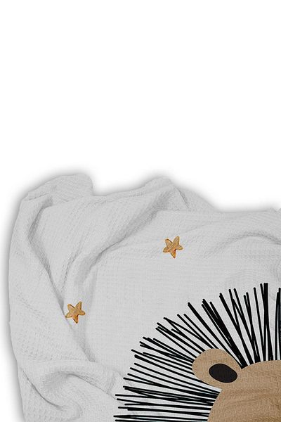 Bebişim Halı Cute Lion Single Pique Background Curtain