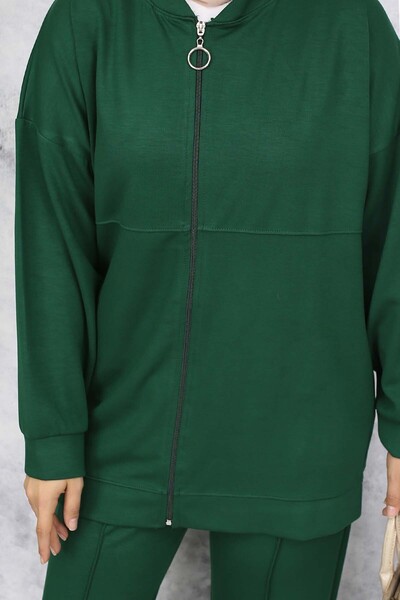 benguen Zippered Double Set - Emerald Green 3344