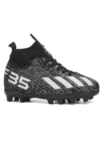 Celira Ns01 Black and White Boys' Socks Football Boots