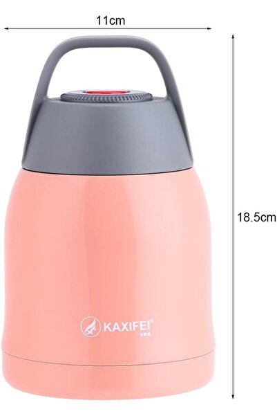 Cin 600ml, Yemek Termosu, Çelik, Çift Cidarlı, Vakumlu, Sefer Tası, Mama Termosu, Yemek Taşıma, CİN722PM