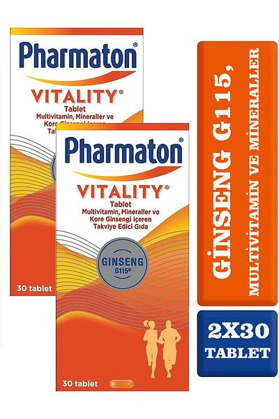 Pharmaton Vitality 30 Tablet 2 Pieces