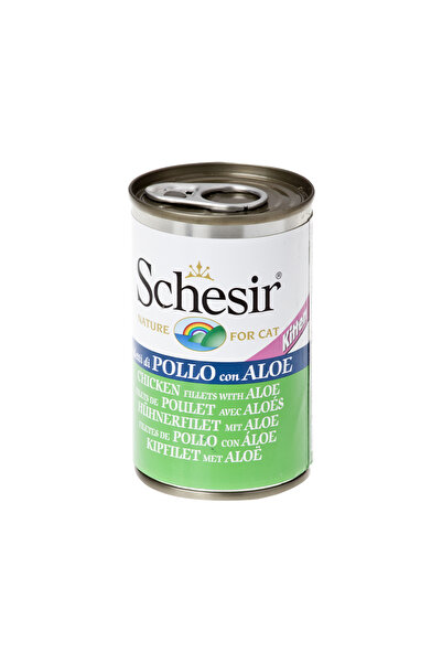 Schesir طعام القطط المعلب فيليه الدجاج مع هلام الصبار، 140 جرام