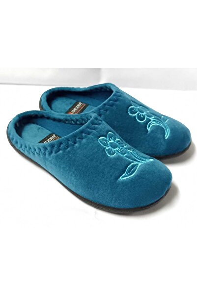 GEZER Papuci de interior cu modele florale de iarnă pentru femei