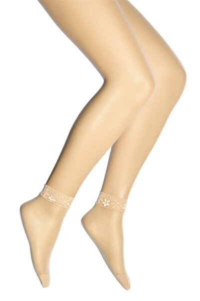 Dore Çorap جوارب نسائية مقاس 15 بوصة من الدانتيل