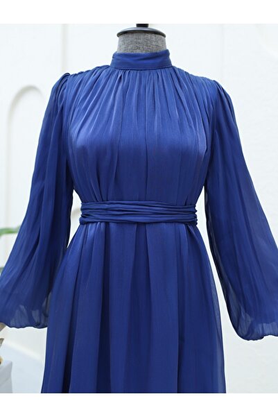 Modamorfo Сукня з балонними рукавами з ефектом блиску на плечах - Laci