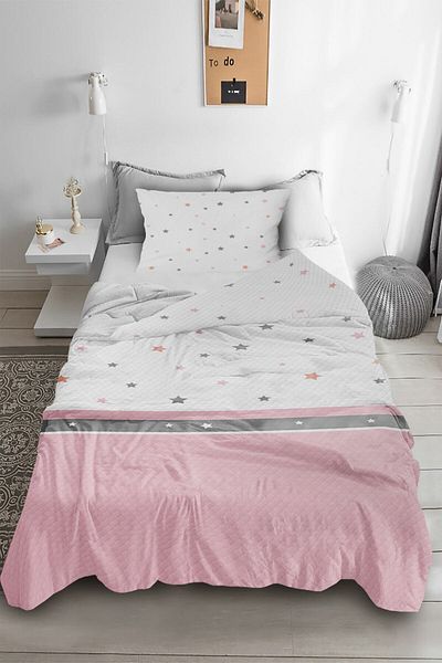 Bebişim Halı Star Patterned Single Pique & Bedspread