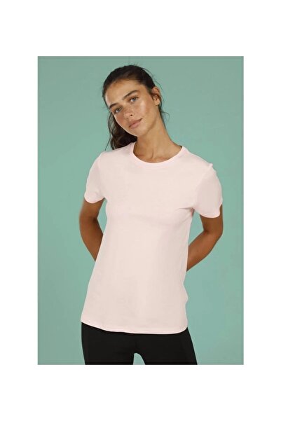 lumberjack 3M W-CT131 - Пастельно-рожева футболка BASICMODAL C Neck