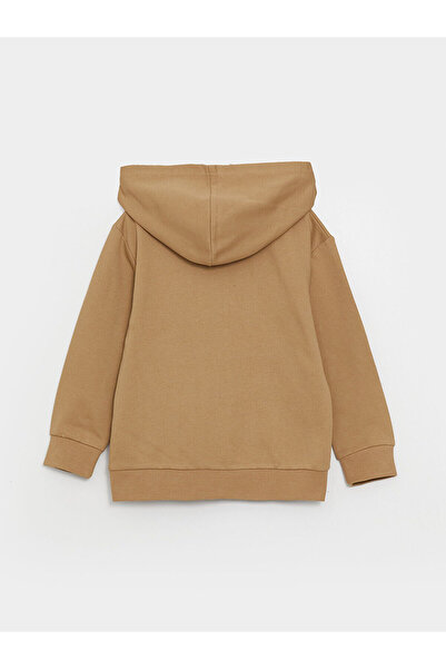 LC Waikiki Lcwk Hooded Printed Long Sleeve Boy's Zip-Up Sweatshirt