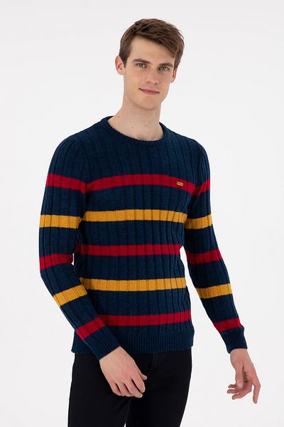 U.S. Polo Assn. Мъжки тъмносин пуловер 50293109-VR033