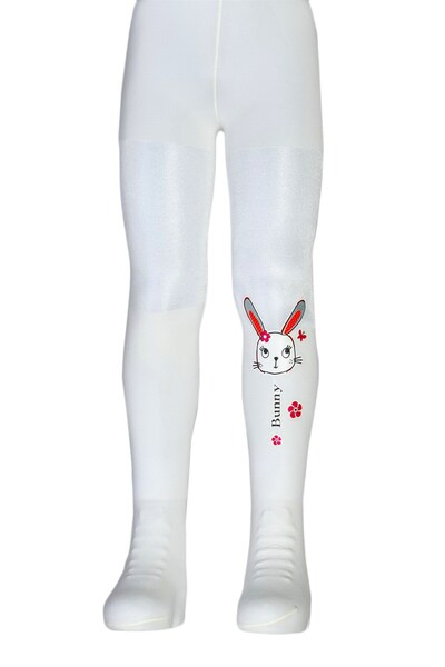 Dore Çorap Дитячі колготки з кроликовим малюнком