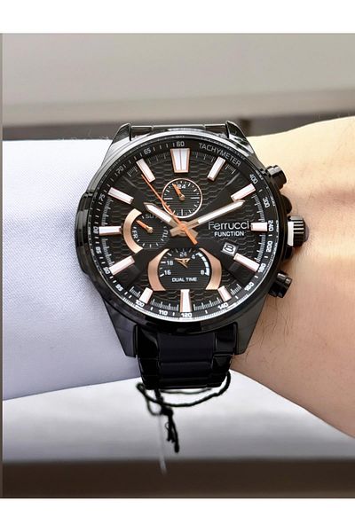 Ferrucci Men's Functions Active Metal Cord Wrist Watch