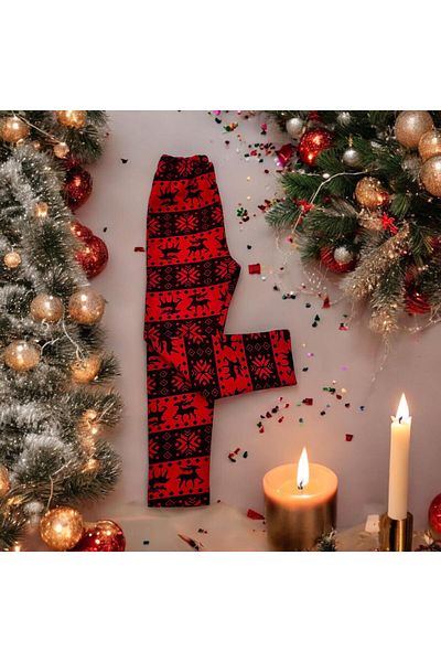Esterella New Year and New Year Themed Raised Girl's Tights - Christmas Christmas Tights