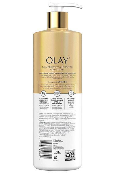 OLAY لوشن للجسم بزبدة الشيا وفيتامين ب3 502 مل