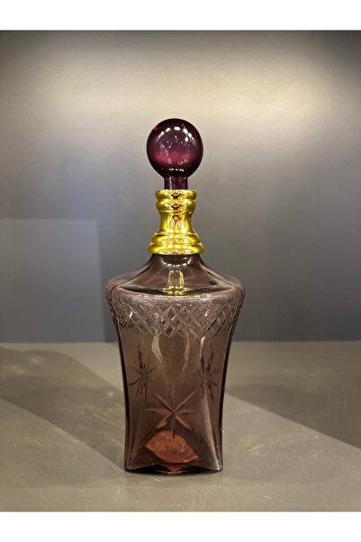 doğuconcept Gold Detay Mor Kapaklı Cam Karaf & Sürahi & Şerbetlik
