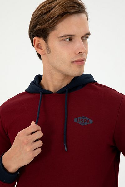 U.S. Polo Assn. Men's Burgundy Sweatshirt 50293440 -Vr014