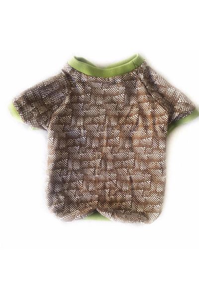 Kemique Brick Green Oval Neck T-Shirt Cat Outfit Cat Dress