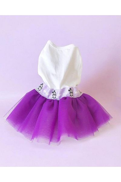 Kemique Cute and Mousetutu Cat Dress - Purple (Large / 3.5 - 4.5 kg)