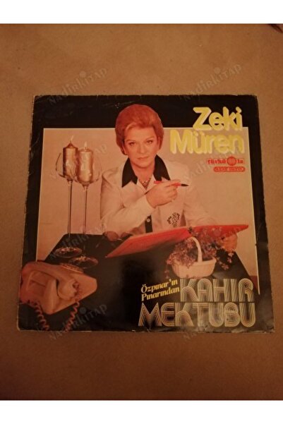 Plakperest ZEKİ MÜREN - KAHIR MEKTUBU - 1981 TÜRKÜOLA LP ALBÜM PLAK KAPAĞI - DİKKAT SADECE KAPAKTIR !!!