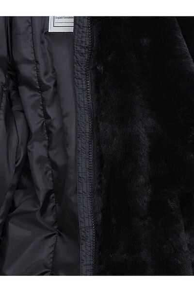 LC Waikiki Lcwk Hooded Girl's Plush Coat