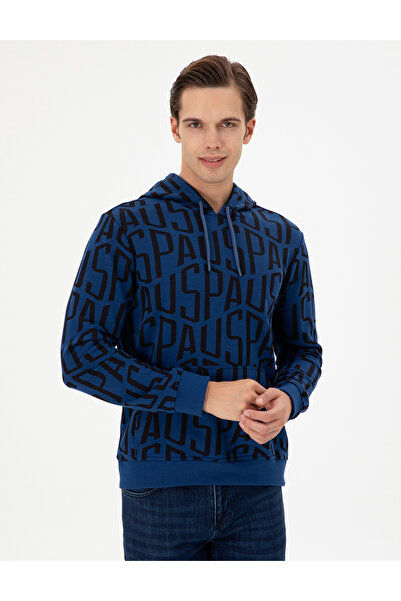 U.S. Polo Assn. Erkek İndigo Sweatshirt 50293445-VR028