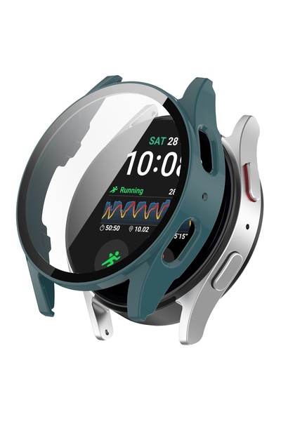 Fibaks Samsung Galaxy Watch 7 44mm Compatible Case and Screen Protector 360 Full Protection Cover