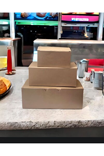 GİZPAK Nugget Kutusu - Fast Food Kutusu - Paket Servis Kutusu 12x8x6cm 100adet