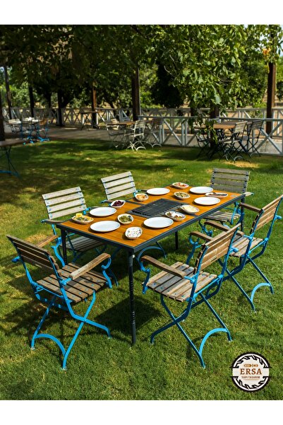 Ersa Yapı Tasarım Katlanır Model Mangallı Masa