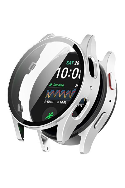 Fibaks Samsung Galaxy Watch 7 44mm Compatible Case and Screen Protector 360 Full Protection Cover