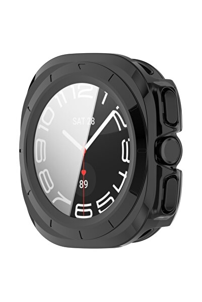 Fibaks Samsung Galaxy Watch Ultra 47mm Compatible Case and Screen Protector 360 Full Protection Cover