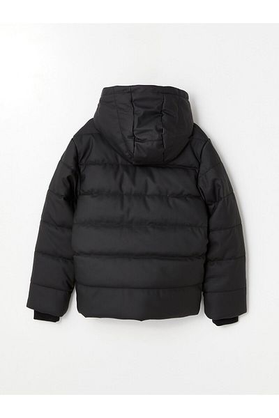 LC Waikiki Lcwk Hooded Patterned Boy's Puffer Coat