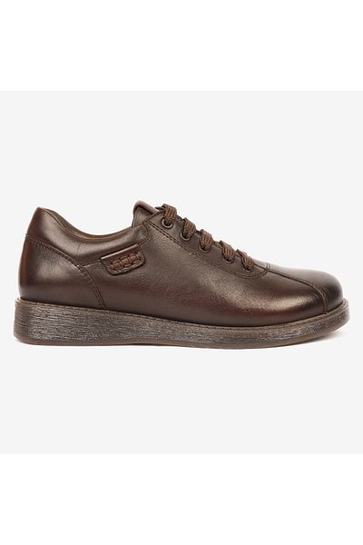 Greyder Pantofi confort maro din piele naturală de damă 4K2FA34011