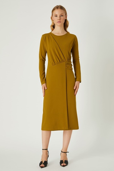 FEVER Drapeli örme elbise