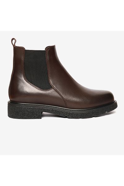Greyder Women's Brown Genuine Leather Chelsea Boots 4K2Fb33901