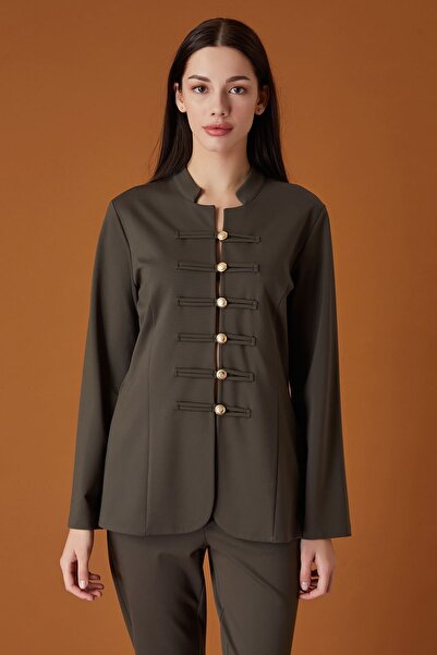 FEVER Düğme detaylı örme ceket