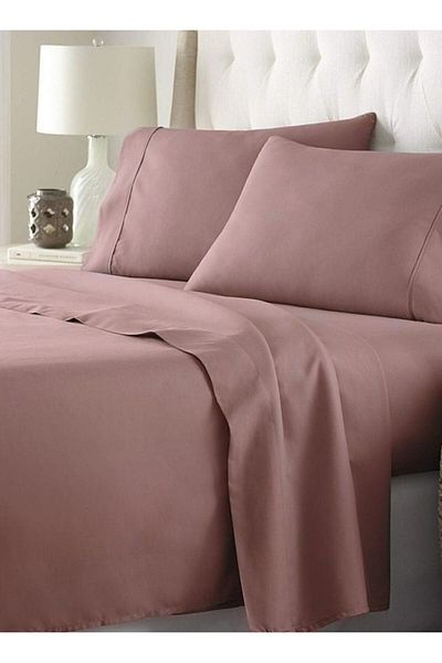 Orange Bed & Bath Stitch | Double Size Cotton Sheet Set, 4 Pieces, 300 Stitches - Purple|purple200 × 189 38 Cm