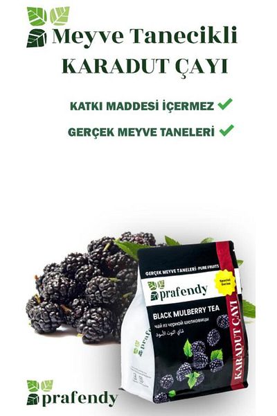 prafendy Wholesale Blackberry Tea - Real Fruit Grain 1 kg X 6 Numbers
