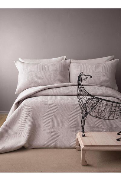 Apricitas HOME طقم مفرش سرير مزدوج سافوي مينك - طقم وسط السرير