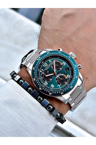 Quantum Pwg1119.590 Steel Band Men's Wrist Watch