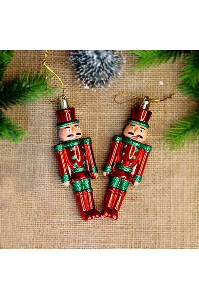 TATLI GÜNLER 13cm Nutcracker Hanging Figure Set of 2