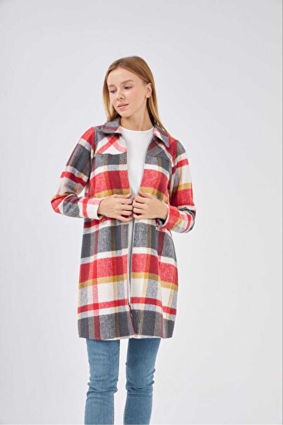 FENDEL GÖMLEK YAKA FERMUARLI ODUNCU TUNİK