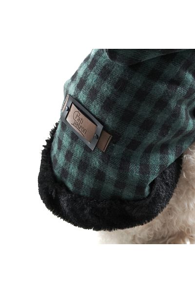 Patipatron Premium Lumberjack Hooded Dog Coat - Winter Thick Fabric
