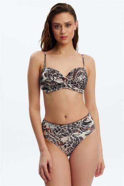 Louren B1663 Boş Kaplı Straplez Bikini Takım