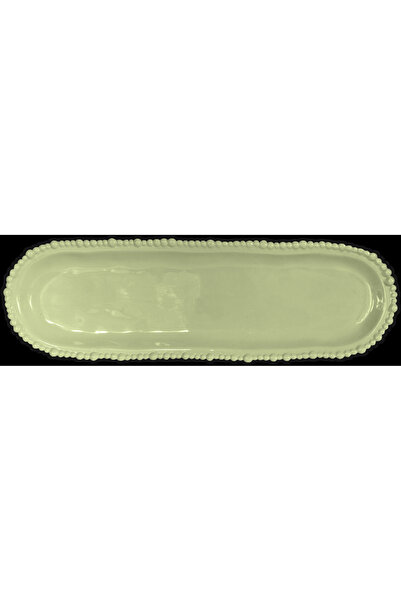 Baci Milano Joke Table Kitchen Melamin Oval Servis Tabağı 13 Cm X 44 Cm Yeşil