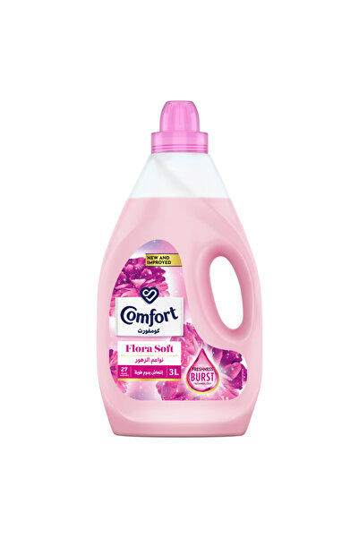 Comfort منعم الأقمشة، فلورا سوفت، بتقنية تعزيز النضارة، 3 لتر