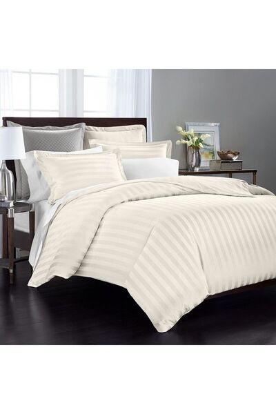 Orange Bed & Bath Damask | 100% Cotton Single Duvet Cover, 4 Pieces