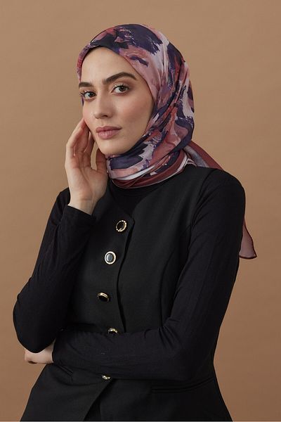 Modakaşmir 110 cm Artistic Pattern Bamboo Scarf