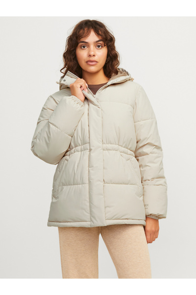 Jack & Jones Jack Jones Jxworld Puffer Jacket Otw Act Kadin Bej Mont 12266907-06
