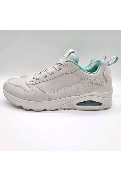 SKECHERS 52468-WAQ Uno Stacre Erkek Beyaz Sneaker Günlük Spor Ayakkabı