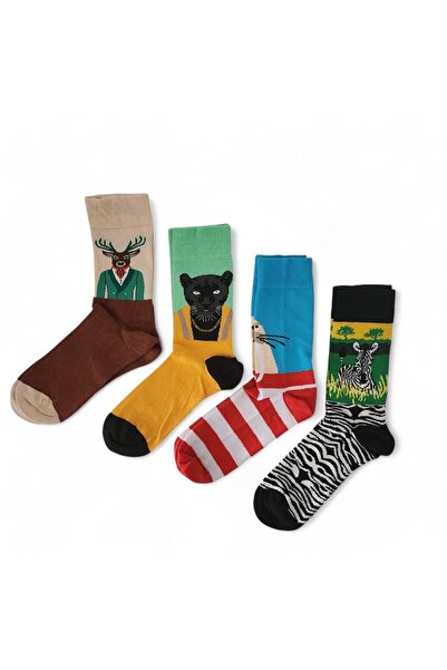Hedea جوارب مكونة من 4 قطع من Animal Kingdom