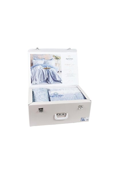 Apricitas HOME Double Size Sorella Cobalt Timeless Bedspread Duvet Cover Prime Set